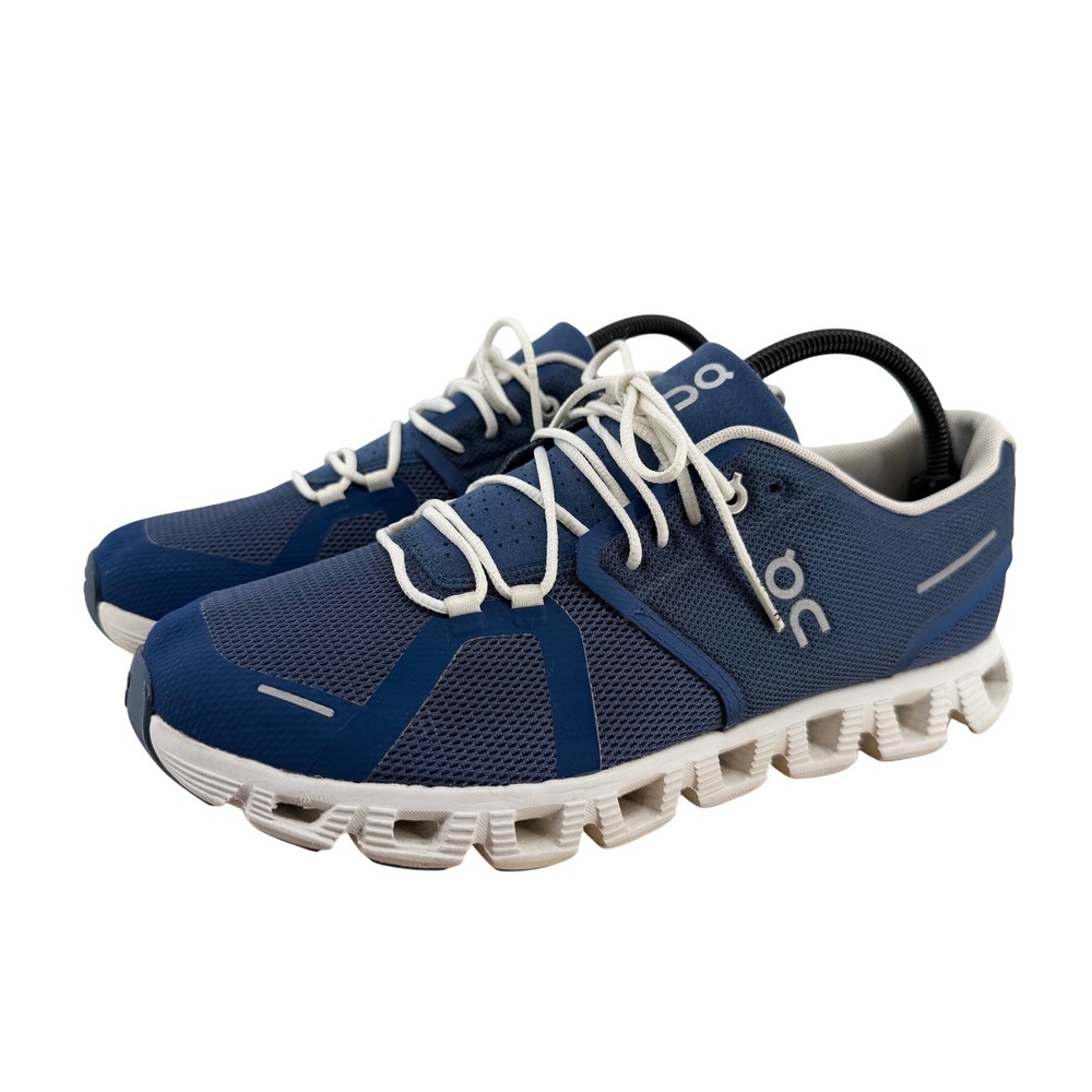 On Running Cloud Womens 10 Navy Blue White Sneakers Running Shoes